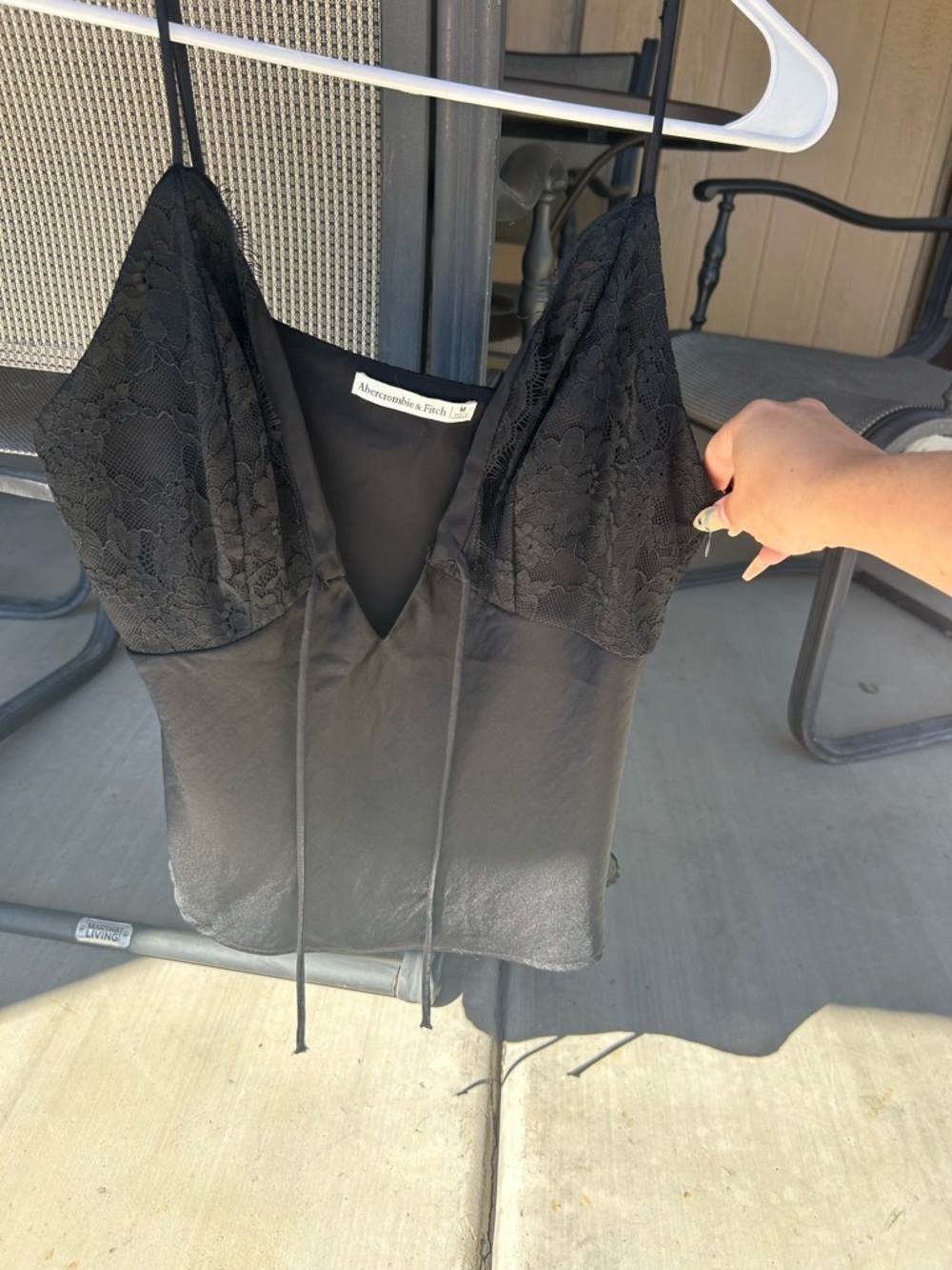 Abercrombie & Fitch Black Lace Cami Top